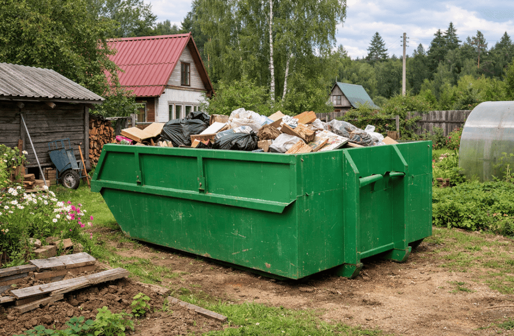 Мусора мусора с частного участка